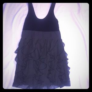 Express tank dress with ruffle skirt